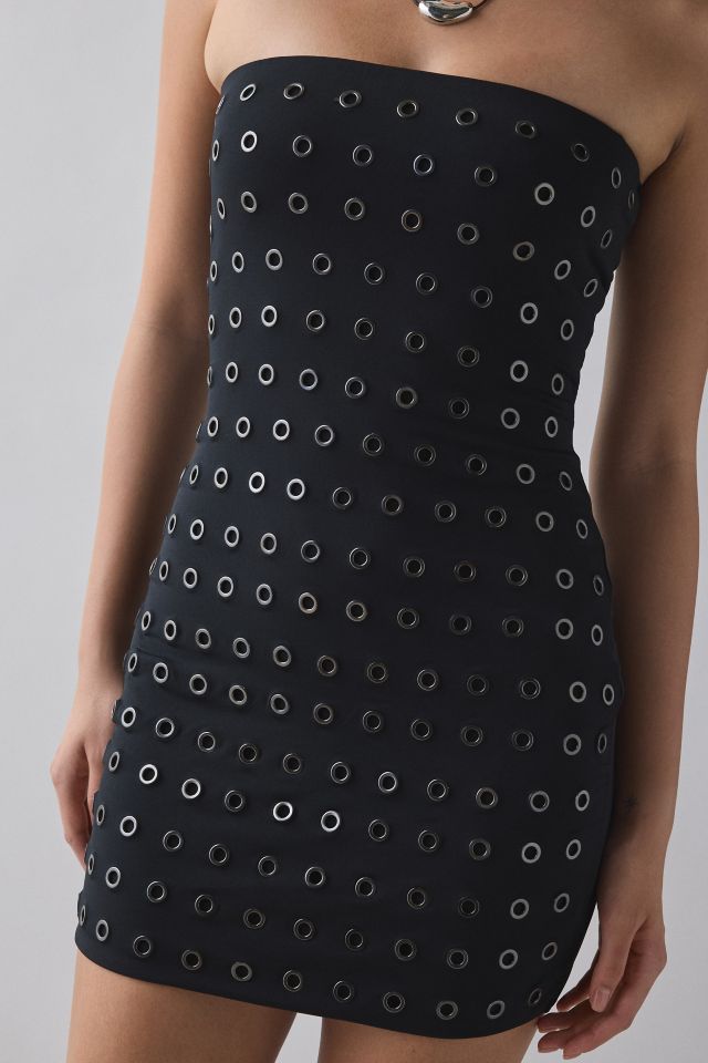 Robe Mini Sans Bretelles à Œillets Cloutés Sully AFRM #1