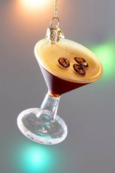 Espresso Martini Glass Ornament