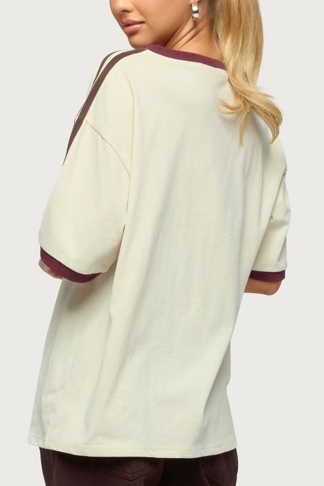 Edikted Australia 96 Contrast Oversized T Shirt #4