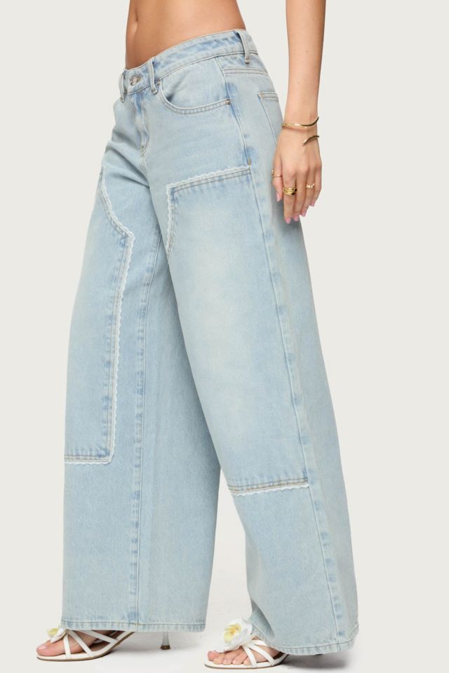 Edikted Teela Lacey Low Rise Carpenter Jeans #2