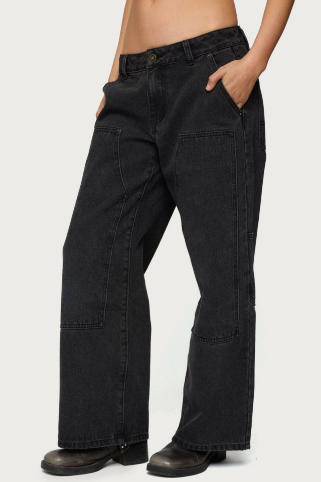 Edikted Petite Ayla Low Rise Carpenter Jeans #2