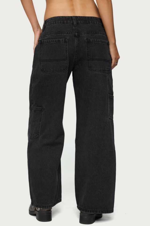 Edikted Petite Ayla Low Rise Carpenter Jeans #3