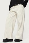 Edikted Petite Cory Striped Low Rise Jeans