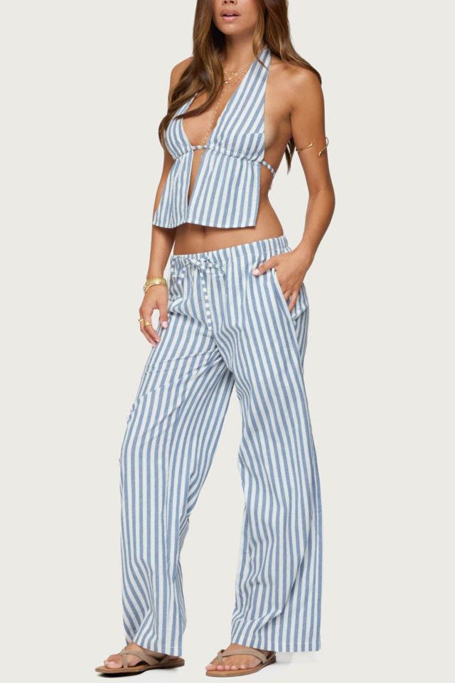 Edikted Macey Striped Pants #1