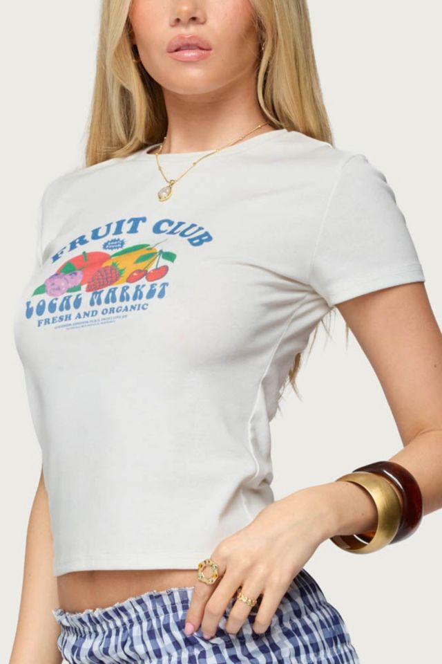 Edikted Fruit Club Graphic T Shirt #3