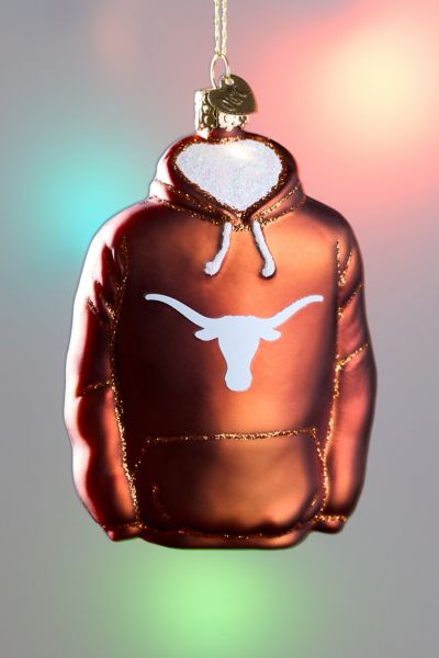 Urban Outfitters Texas Longhorns Hoodie Glass Ornament In Orange At  In Orange