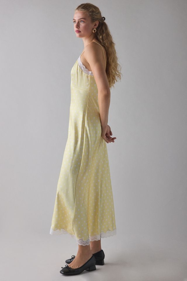 LoveShackFancy Manuela Lace Trim Slip Maxi Dress #2