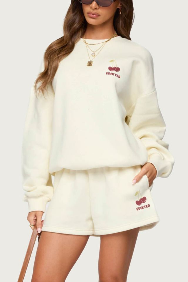 Edikted Cherry Babe Sweatshirt #3