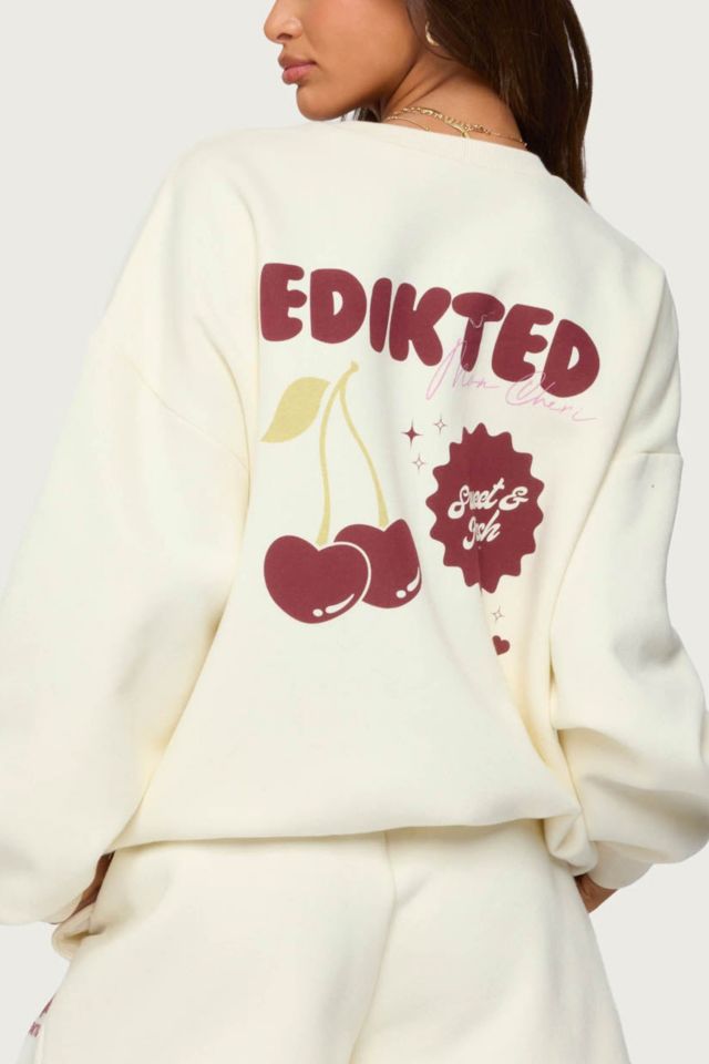 Edikted Cherry Babe Sweatshirt #4