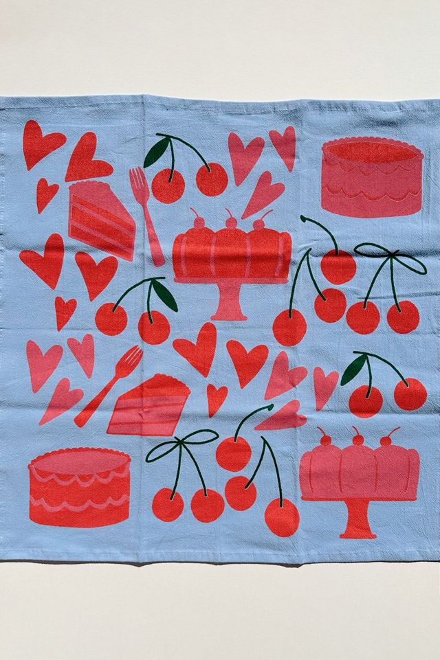 Julie Peach Sweets Tea Towel #1