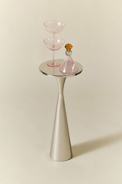 Urban Outfitters Kaley Drink Side Table In Silver At  In Silver