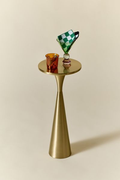 Urban Outfitters Kaley Drink Side Table In Gold At  In Gold