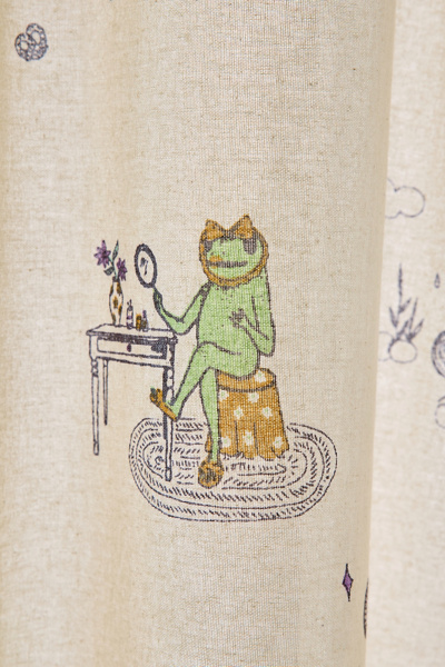 Silly Frog Patterned Shower Curtain