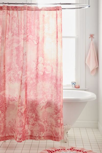 Cherub Patterned Shower Curtain