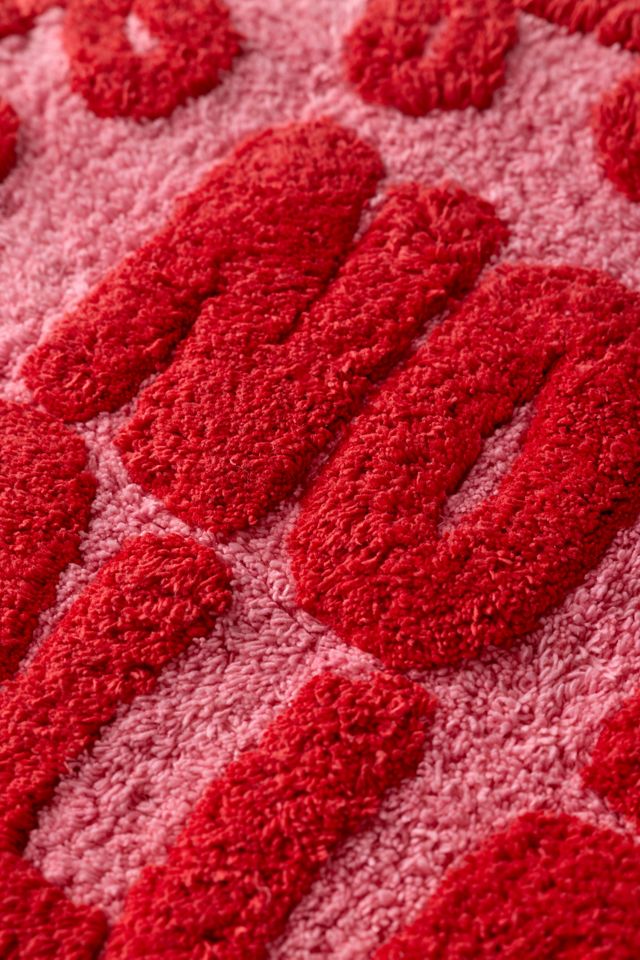 No Boys Allowed Swirled Tufted Bath Mat #2