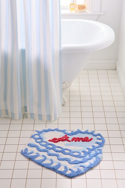 Tapis de bain en forme de gâteau cœur Eat Me
