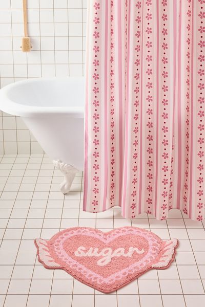 Pick Your Poison Heart Shaped Bath Mat