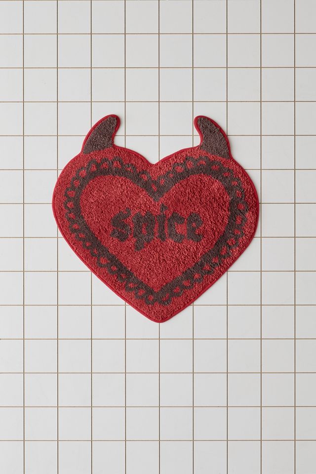 Pick Your Poison Heart Shaped Bath Mat #1