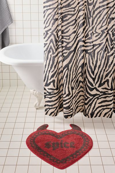 Pick Your Poison Heart Shaped Bath Mat
