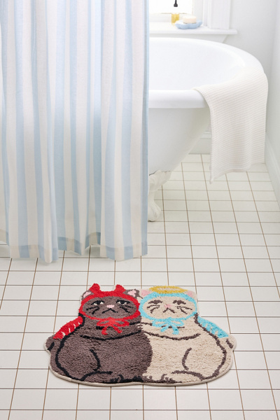 Urban Outfitters Good Kitty Bad Kitty Bath Mat - Thumbnail 2