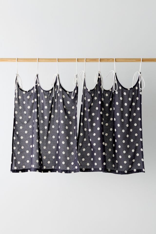 Scalloped Tie-Top Café Curtain Set #1
