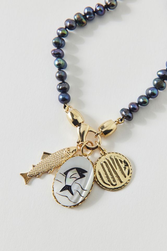 Vintage By The Sage Vintage Tinned Fish Charm Necklace #1