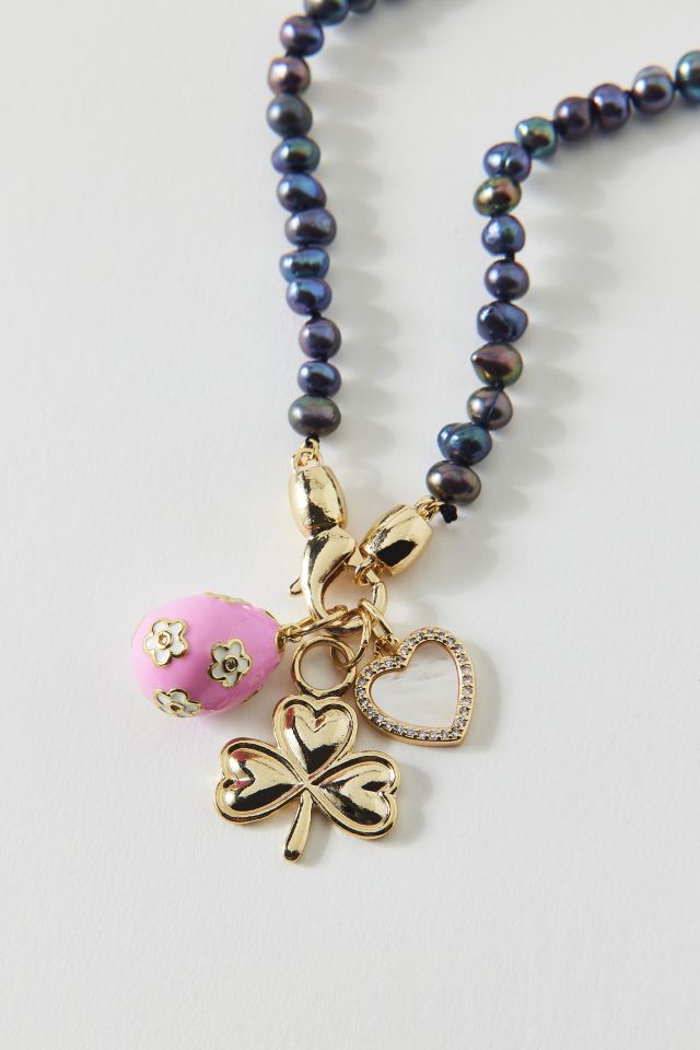 Vintage By The Sage Vintage Lucky One Beaded Charm Necklace #1