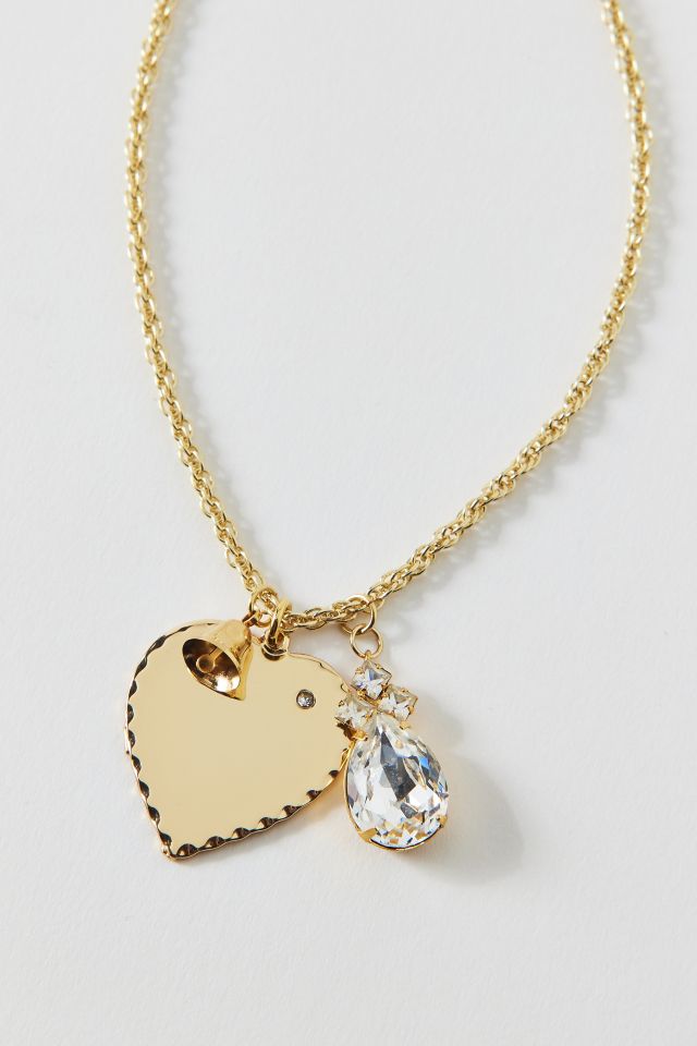 Vintage By The Sage Vintage Scalloped Heart Pendant Charm Necklace #1