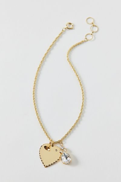 Vintage By The Sage Vintage Scalloped Heart Pendant Charm Necklace