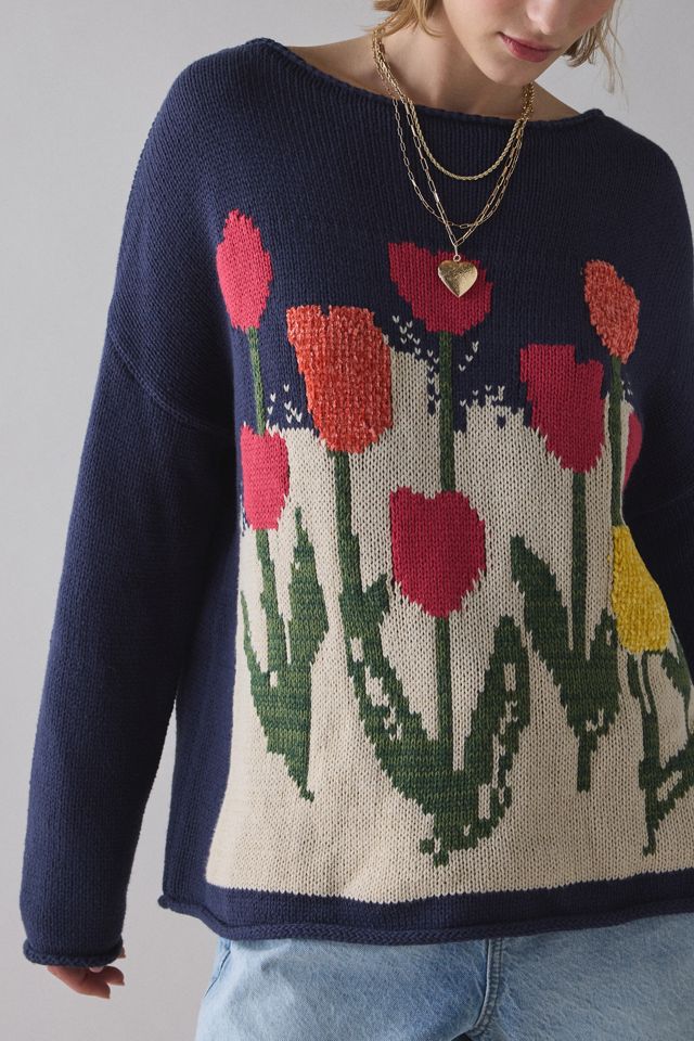 BDG Reagen Tulip Graphic Oversized Rollneck Sweater #2