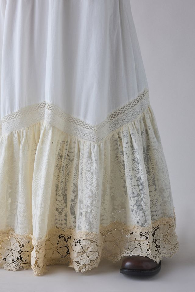 大トロOHOTORO Cotton Double Lace Skirt Sサイズ cotton double lace skirt | OHOTORO