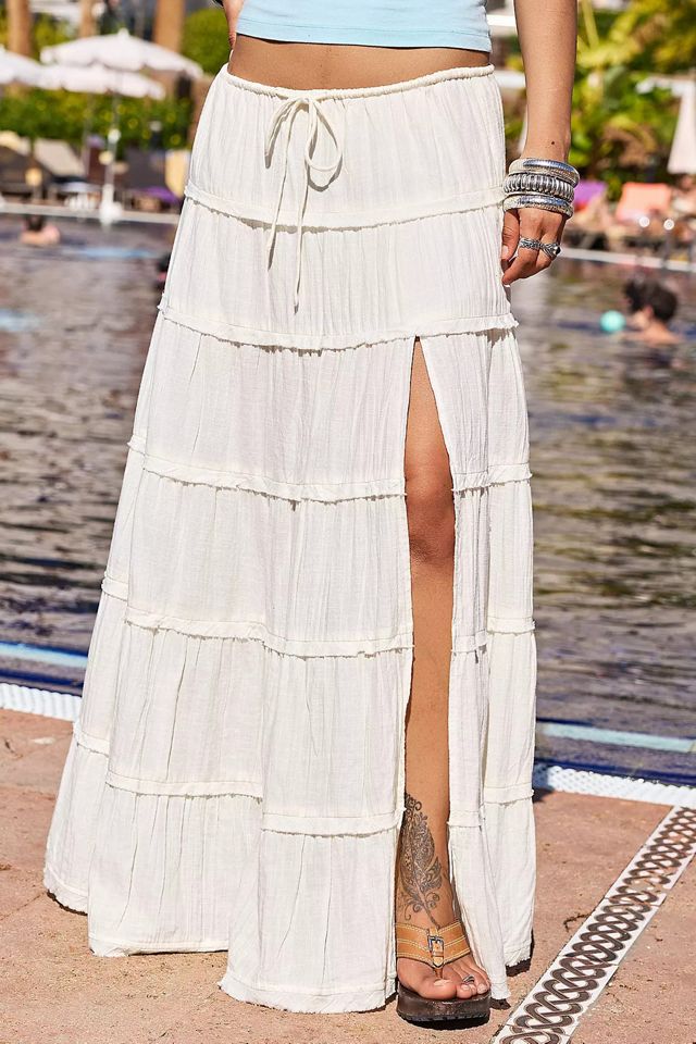 BDG Sadie Cotton Tiered Maxi Skirt #2