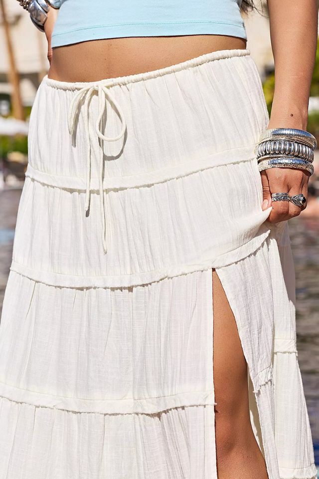BDG Sadie Cotton Tiered Maxi Skirt #3