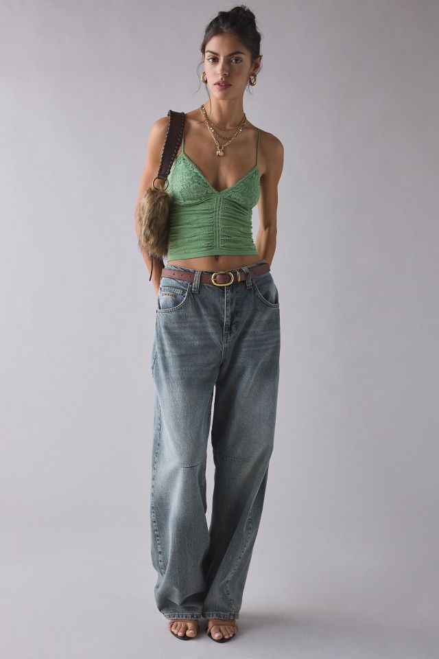 Out From Under Tula Seamless Knit Lace Trim Cropped Cami #2