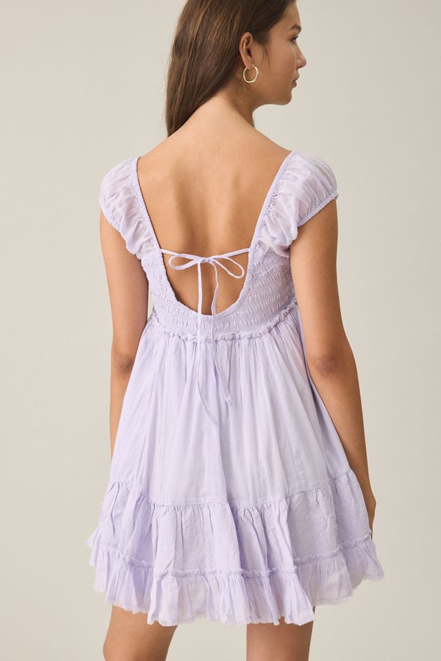 BDG Belle Lace Trim Cotton Babydoll Romper #1