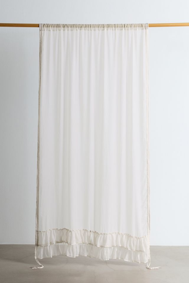 Ruffle Roman Shade Window Panel #1