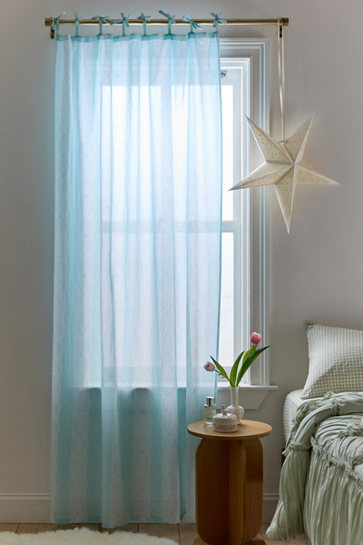 Lace Striped Patterned Window Panel