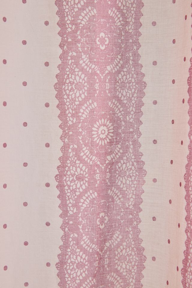 Lace Striped Patterned Window Panel #2