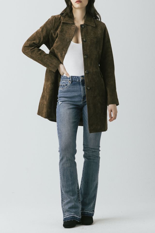 BLANKNYC Black Coffee Long Suede Jacket #1