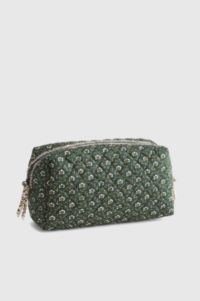 Vera Bradley Quilted Cotton Large Makeup Bag In Mistletoe Lattice, Women's At Urban Outfitters