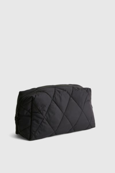 Vera Bradley Quilted Nylon Large Makeup Bag In Moonless Night, Women's At Urban Outfitters In Black