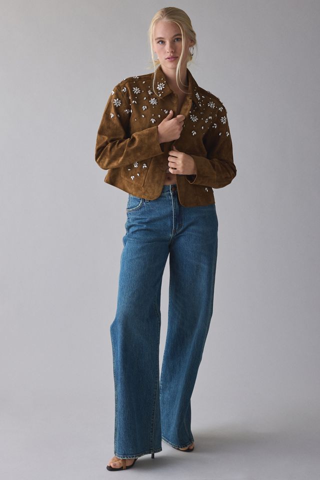 BLANKNYC Favorite Duo Embellished Faux Suede Jacket #1