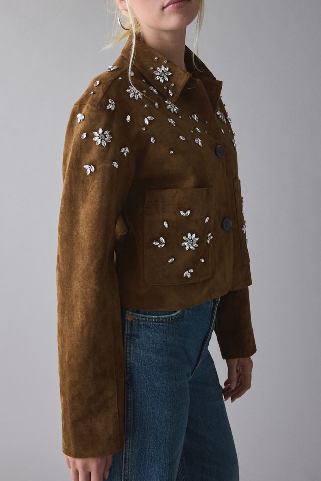 BLANKNYC Favorite Duo Embellished Faux Suede Jacket #4