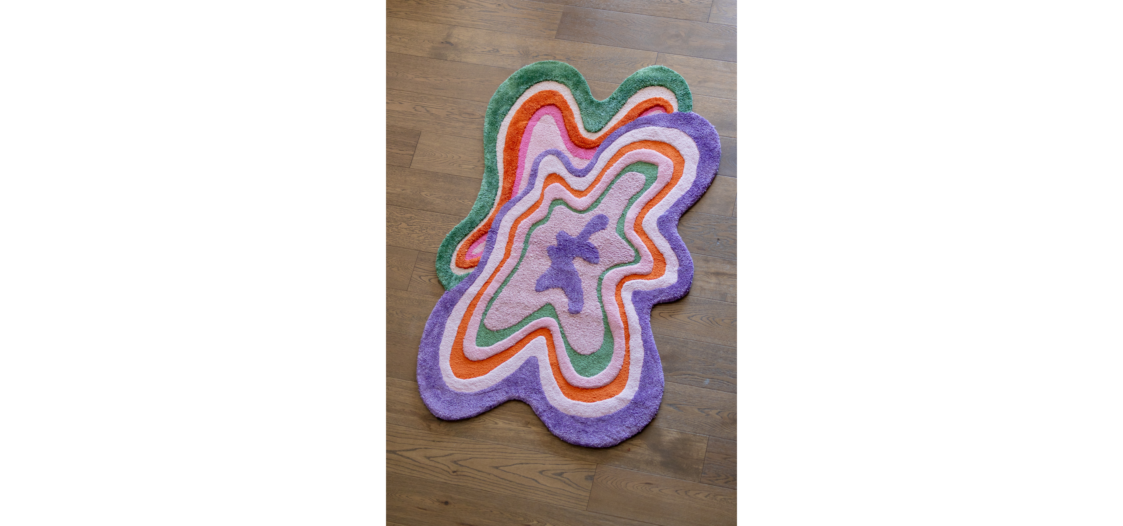 YaYa & Co. Squiggle Organic Cotton Tufted Abstract Rug