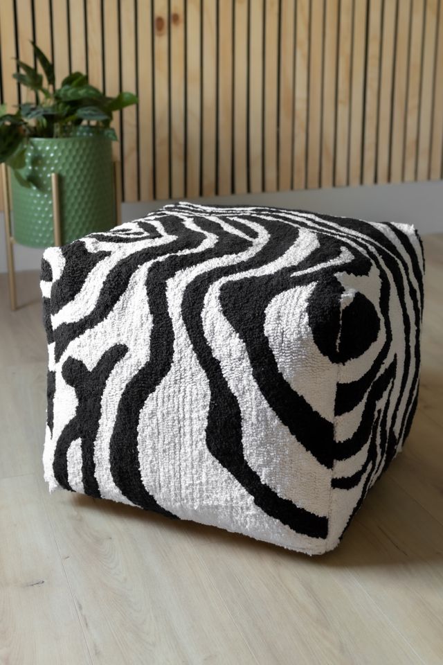 YaYa & Co. Abstract Organic Cotton Pouf #2