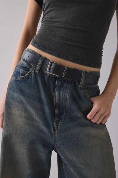 BDG Square Buckle Everyday Leather Belt
