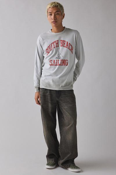 South Beach Sailing Graphic Long Sleeve Tee | Urban Outfitters