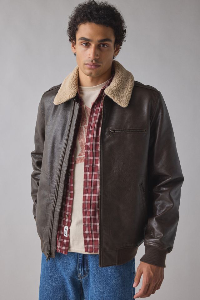 Levi’s® Faux Leather Bomber Jacket #1
