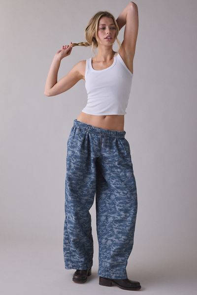BDG Bobbi Printed Baggy Pull-On Jeans