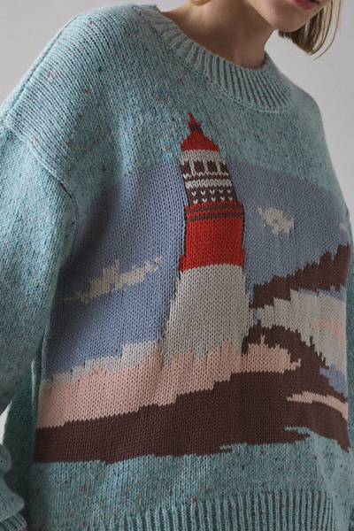 BDG Montauk Graphic Oversized Sweater